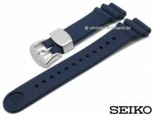 Ersatz-Uhrenband SEIKO 20mm dunkelblau Rubber Taucher-Look für SPB071J1 etc.