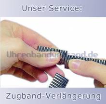 Service: Verlängerung von Metall-Uhrenarmbändern (Zugbänder)