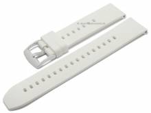 Uhrenarmband Smart Active 22mm wei&szlig; Silikon glatt matt EASY-CLICK von STAILER (Schlie&szlig;enansto&szlig; 22 mm)