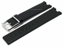 Uhrenarmband 21mm schwarz Leder Spezialansto&szlig; ohne Naht passend f&uuml;r CALVIN KLEIN (Schlie&szlig;enansto&szlig; 20 mm)