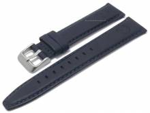 Uhrenarmband TIMBERLAND 20mm dunkelblau Leder abgenäht mit Schnellwechsel-Federstegen & Adapter für Apple 38/40 mm