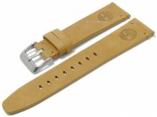 Uhrenarmband TIMBERLAND 20mm hellbraun Leder Vintage-Look mit Schnellwechsel-Federstegen & Adapter für Apple 38/40 mm