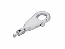 Ersatz-Karabinerhaken/Schl&uuml;sselorganizer-Zubeh&ouml;r Patent matt silberfarben von TROIKA