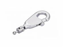 Ersatz-Karabinerhaken/Schl&uuml;sselorganizer-Zubeh&ouml;r Patent gl&auml;nzend silberfarben von TROIKA