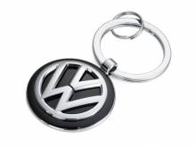 Schl&uuml;sselanh&auml;nger/Taschenanh&auml;nger Volkswagen Keyring VW-Logo schwarz/silberfarben