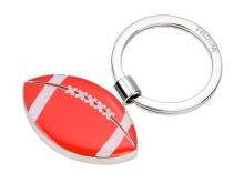 Schl&uuml;sselanh&auml;nger/Taschenanh&auml;nger Football orange/wei&szlig;