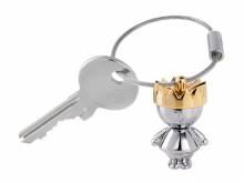 Schl&uuml;sselanh&auml;nger/Taschenanh&auml;nger Little King silberfarben/goldfarben