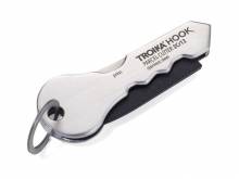 Schl&uuml;sselanh&auml;nger Hook mit Paket-&Ouml;ffner stahlfarben/schwarz