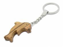 Schl&uuml;sselanh&auml;nger/Taschenanh&auml;nger Delphin handgemacht aus Olivenholz