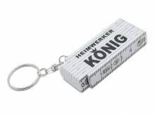 Schl&uuml;sselanh&auml;nger/Taschenanh&auml;nger Kunststoff Zollstock Heimwerker K&ouml;nig wei&szlig;/schwarz 50 cm