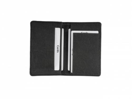 Visitenkarten-Etui aus veganem Material auf Papierbasis schwarz - Bild vergr��ern 