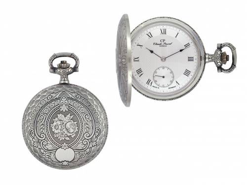 Mechanische Savonette-Taschenuhr UNITAS Antik-Look Ziffernblatt silberfarben von Claude Pascal (*CL*TU*) - Bild vergr��ern 