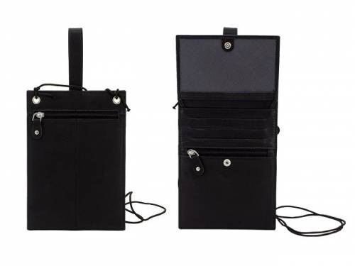 Multibag 3 in 1:  Geldbrse - Brusttasche - Grteltasche Ziegennappa-Leder schwarz RFID Schutz von Friedrich|23 - Bild vergrern 