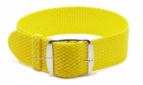 Basic Uhrenarmband 16mm gelb Perlon/Textil Durchzugsband - Bild vergr��ern 