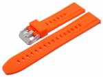 PREISTIPP: Uhrenarmband EASY-CLICK 24mm orange Silikon mit Schnellwechsel-Stegen  (Schlie&szlig;enansto&szlig; 22 mm)