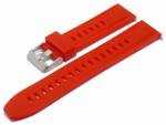 PREISTIPP: Uhrenarmband EASY-CLICK 20mm rot Silikon mit Schnellwechsel-Stegen  (Schlie&szlig;enansto&szlig; 19 mm)