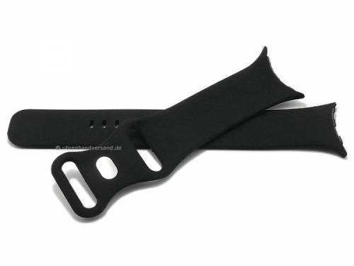 Uhrenarmband schwarz Silikon Spezialansto passend fr GOOGLE Pixel Watch - Bild vergrern 