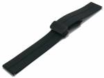 PREISTIPP: Uhrenarmband (Ackkb114) EASY-CLICK 22mm schwarz Silikon matt Magnetverschlu&szlig; f&uuml;r Smartwatches & weitere Uhren