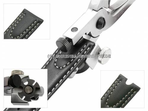 Ledereinkerbzange zum Herstellen verschiedener Ansto�formen von Bergeon - Bild vergr��ern 