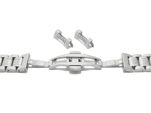 Uhrenarmband (BrMB1977) 22mm Edelstahl massiv teilweise poliert Wechselansto� rund & gerade (EASY-CLICK optional) BEAR - Bild vergr��ern 