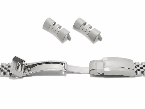 Uhrenarmband (BrMC1983) 18mm Edelstahl massiv Jubilee-Style mit Wechselansto� rund & gerade von BEAR - Bild vergr��ern 