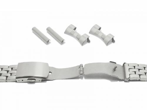 Uhrenarmband (BrMA2104) 18mm Edelstahl gefaltet teilweise poliert mit Wechselansto� rund & gerade von BEAR - Bild vergr��ern 