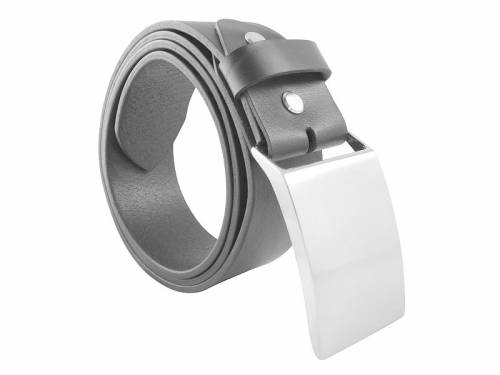 Hochwertiger Lederg�rtel MADE IN ITALY dunkelbraun strukturiert mit Koppelschlie�e - Gr��e 120 (Breite ca. 4,5 cm) - Bild vergr��ern 