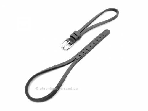Kordel-Uhrenarmband hellbraun Leder glatt mit Dornschlie�e - Bild vergr��ern 