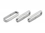 Ersatzschlaufen-Set 3tlg. 22mm silberfarben Edelstahl NATO-Style poliert
