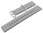 Uhrenarmband CsKB43 22mm grau Silikon mit Schnellwechsel-Federstegen für Smartwatches etc.