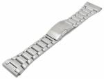 Uhrenarmband 27mm Edelstahl Massiv-Look satiniert mit Faltschlie&szlig;e