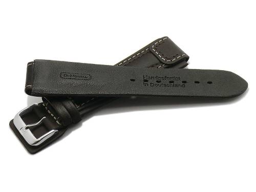 Uhrenarmband -Chronissimo waterproof- 20mm dunkelbraun Leder genarbt helle Naht von DI-MODELL (Schlie�enansto� 20 mm)  - Bild vergr��ern 