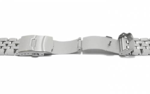 Uhrenarmband 20mm Edelstahl massiv klassisch geb�rstet mit Sicherheits-Faltschlie�e von EICHM�LLER - Bild vergr��ern 