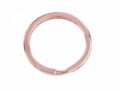 1 Schl�sselring Metall ros�goldfarben 25mm von Eichm�ller - Bild vergr��ern 