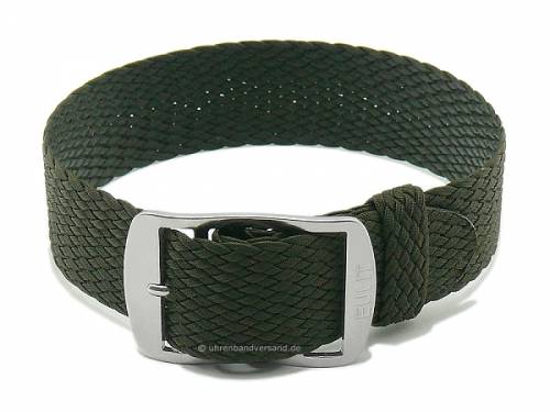 Uhrenarmband -Baltic- 20mm olivgr�n Perlon/Textil Durchzugsband von EULIT - Bild vergr��ern 