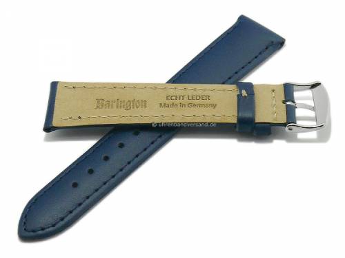 Uhrenarmband -Kalb Resisto- 20mm blau Leder glatt abgen�ht MADE IN GERMANY von BARINGTON (Schlie�enansto� 18 mm) - Bild vergr��ern 