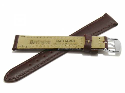 Uhrenarmband -Kalb Resisto- 15mm bordeaux Leder glatt abgen�ht MADE IN GERMANY von BARINGTON (Schlie�enansto� 14 mm) - Bild vergr��ern 