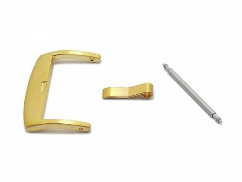 Breitdornschlie�e (HeBD-2019) 26mm Edelstahl goldfarben geb�rstet - Bild vergr��ern 