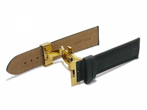 Butterfly-Faltschlie�e (HeBFS-02) 20mm Edelstahl goldfarben poliert mit Dr�ckern - Bild vergr��ern 