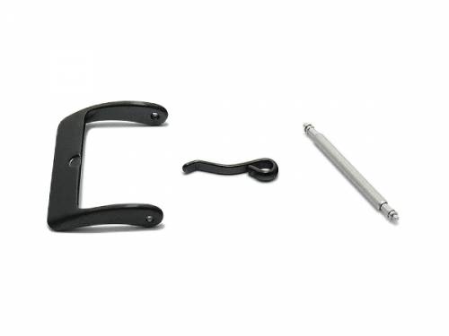 Dornschlie�e Standard (HeDS-2005) 20mm Edelstahl schwarz matt - Bild vergr��ern 