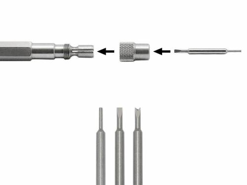 Federstegwerkzeug -Master- beidseitig f�r kleine Uhren - Bild vergr��ern 