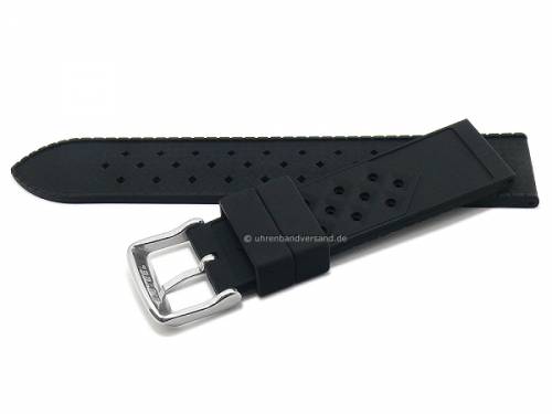 PREISTIPP: Uhrenarmband 20mm schwarz Silikon sportiv (Schlie�enansto� 18 mm) - Bild vergr��ern 