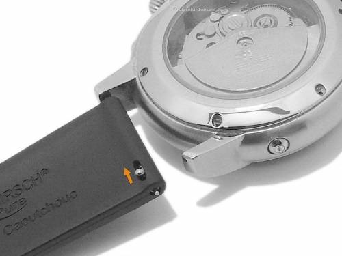 Uhrenarmband (4053-88) Pure 22mm orange Premium-Kautschuk EASY-CLICK-Stege von HIRSCH (Schlie�enansto� 20 mm) - Bild vergr��ern 