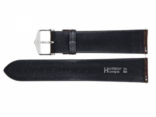 Uhrband (010-09) Camelgrain 19mm dunkelbraun Leder, No-Allergy Spezial-Unterseite, EASY-CLICK v. HIRSCH (Schlie�e 18 mm) - Bild vergr��ern 