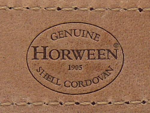 Manufaktur-Uhrenarmband 19mm dunkelblau HORWEEN SHELL CORDOVAN Leder glatt helle Naht von KUKI (Schlie�enansto� 16 mm) - Bild vergr��ern 