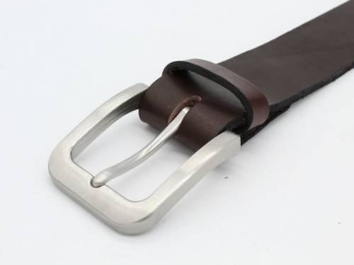 1 G�rtel HANDMADE IN GERMANY -Paul- dbraun Leder vegetabil Stahlschlie�e RIEMENMEISTER - Gr��e 90 (Breite ca. 4 cm) - Bild vergr��ern 