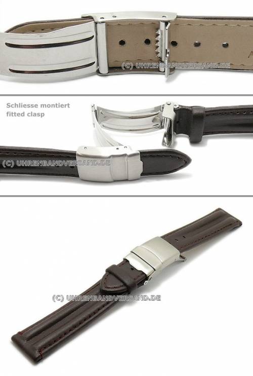 Sicherheitsfaltschlie�e (AzSFS-91) 16mm Edelstahl matt ohne Dr�cker - Bild vergr��ern 