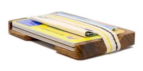 Elegantes Kartenetui / Slim Wallet / Mini-Geldb�rse aus Holz -ZEBRA- von MakakaOnTheRun - Bild vergr��ern 