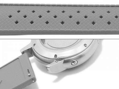 Meyhofer EASY-CLICK Uhrenarmband -Minatare- 18mm gelb Silikon Karbon-Look Racing-Style (Schlieenansto 16 mm) - Bild vergrern 