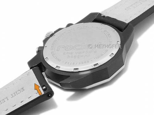 Meyhofer EASY-CLICK Uhrenarmband -Carrington- 20mm mittelbraun Leder robust helle Naht (Schlie�enansto� 18 mm) - Bild vergr��ern 